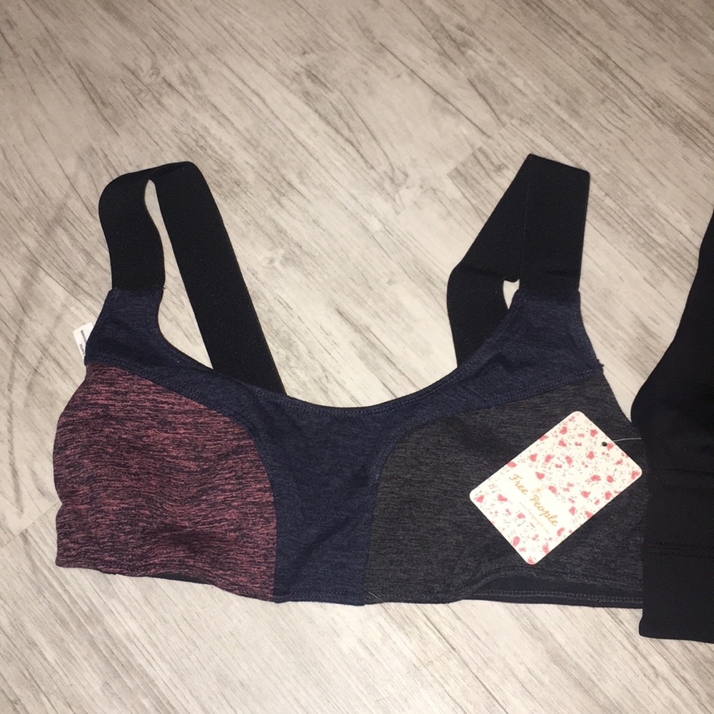 NWT 2 free people sports bra